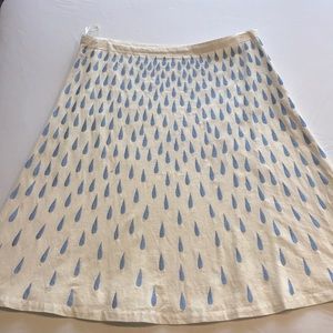 Rain drop pattern A line skirt.